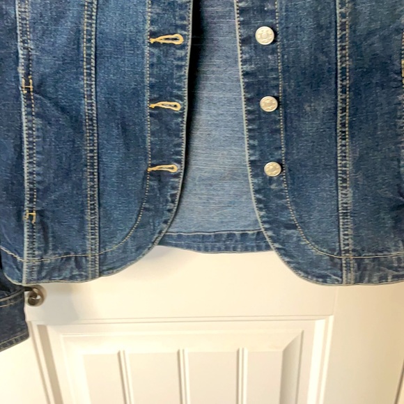 Beautifully designed Bling Jean Jacket with Cowhide detail - Picture 8 of 8